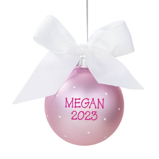 Big Sister Personalized Glass Ball Ornament