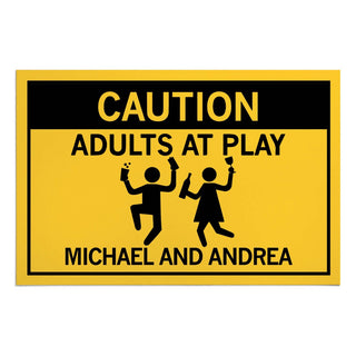 Adults at Play Personalized Standard Doormat