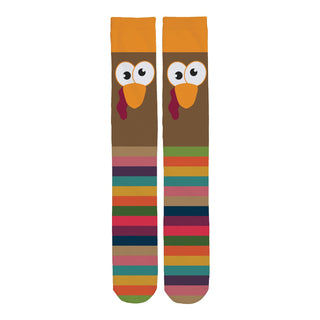 Striped Turkey Personalized Adult Tube Socks