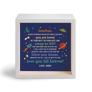 Love you till forever! Personalized Light Up Shadowbox