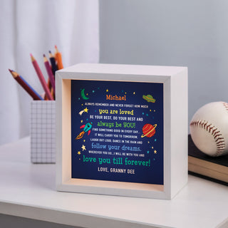 Love you till forever! Personalized Light Up Shadowbox