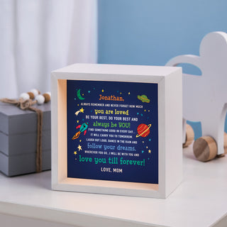 Love you till forever! Personalized Light Up Shadowbox