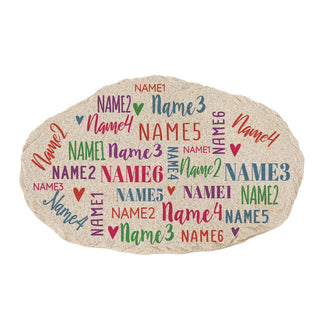 Family of Names Personalized Garden Stone