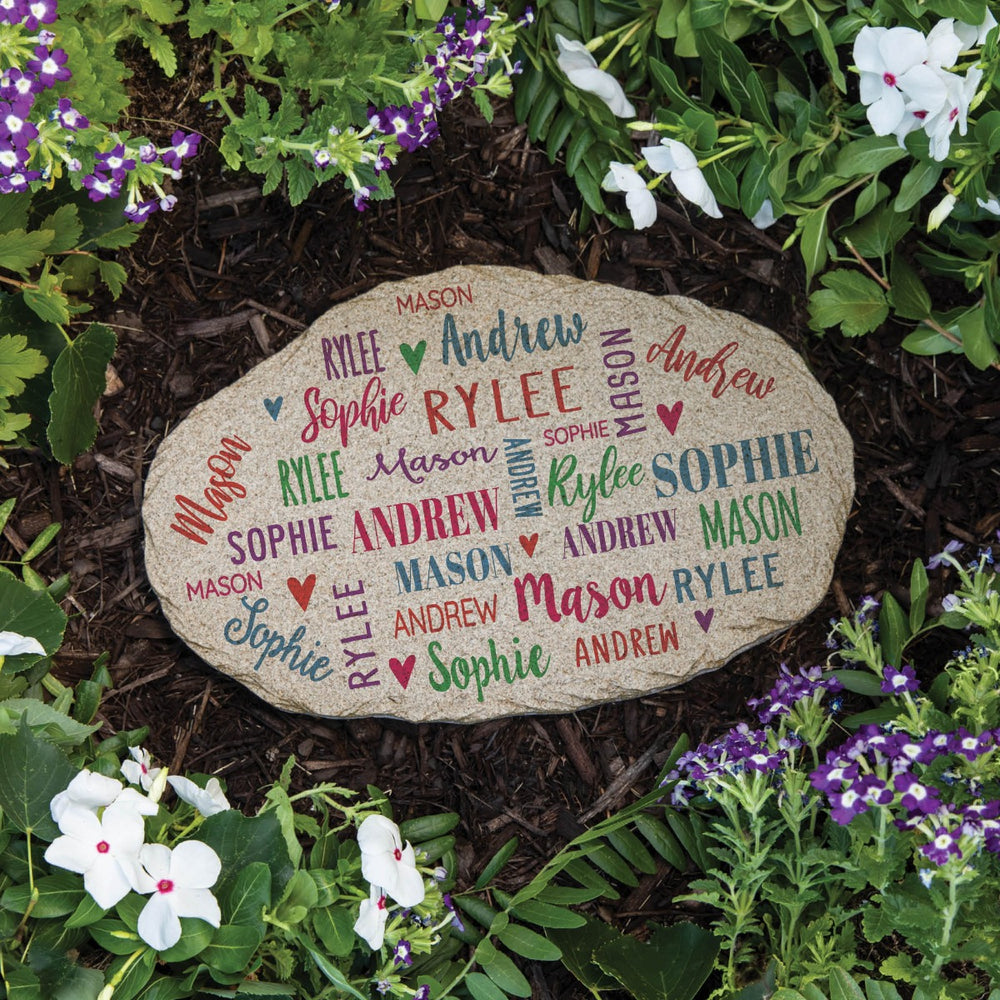 Family of Names Garden Stone – Personalized Planet