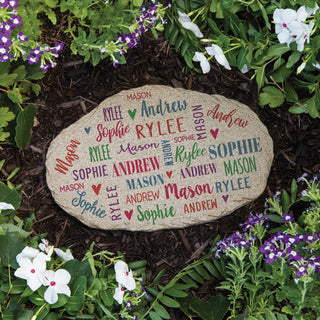 Family of Names Personalized Garden Stone
