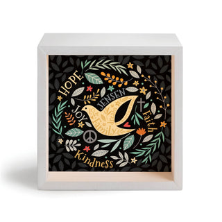 Peace Love Hope Dove Personalized Light Up Shadowbox