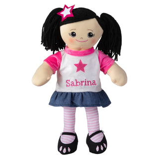 Asian girl rag doll with name 