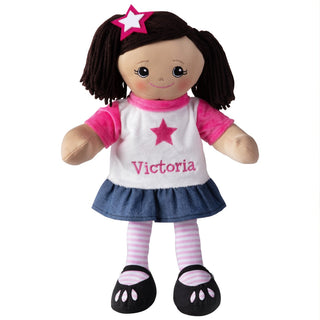 Hispanic girl rag doll with name 