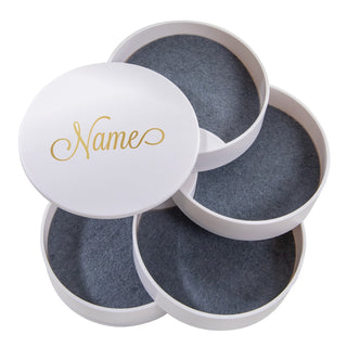 Script Name Personalized White Accessory Organizer