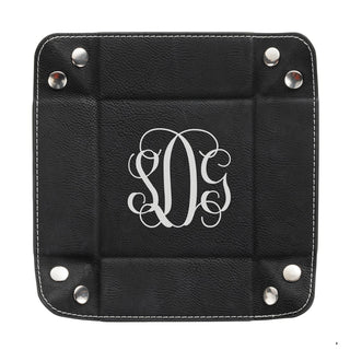 Fancy Monogram Personalized Leatherette Catch All