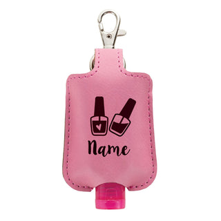 Manicurist Personalized Pink Mini Sanitizer Holder