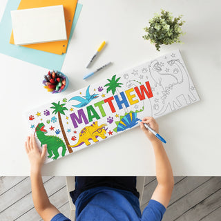Color your own 9x27 canvas with name 