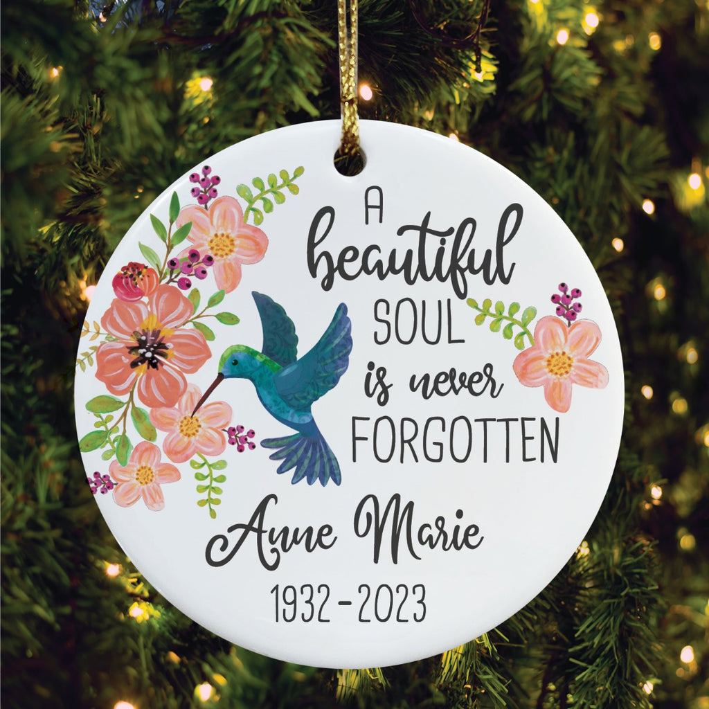 A Beautiful Soul Memorial Ornament – Personalized Planet