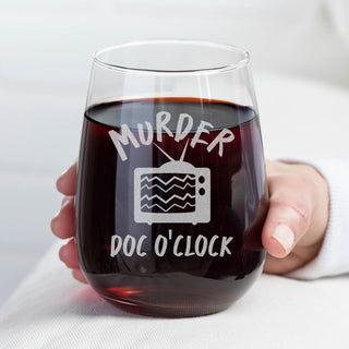 murder wine glass