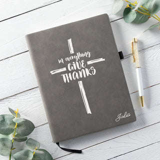 Give thanks journal with name