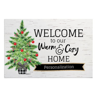 Warm & Cozy Home Personalized Standard Doormat