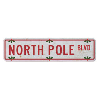 North Pole Blvd Street Sign