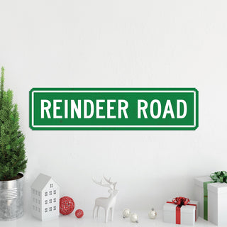 Reindeer Road Street Sign