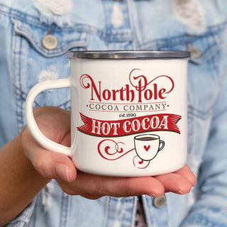 North Pole camp mug with name and year