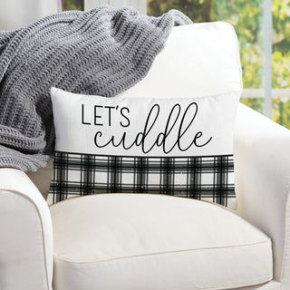 Let's Cuddle  Lumbar Throw Pillow