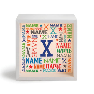 Colorful My Name Personalized Light Up Shadowbox