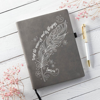 Trust The Universe Personalized Gray Journal