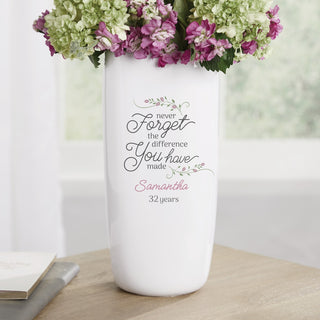 Never forget ceramic vase 