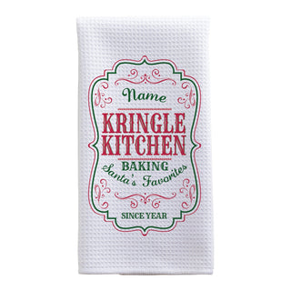 Kringle Kitchen Personalized Tea Towel