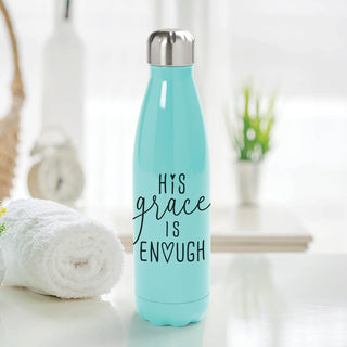 His grace is enough mint water bottle