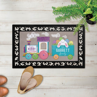 Easter bunny narrow doormat with frame 