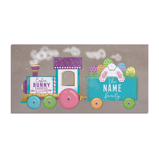 Easter Bunny Express Train Personalized Ð 12x27 Inch Entry Mat