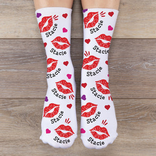 Worlds awesome girlfriend socks with name 
