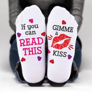 Gimme A Kiss Personalized Adult Crew Socks