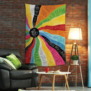 Spiral Be YOU tiful Personalized Wall Tapestry