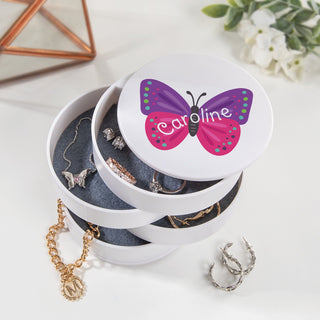 butterfly accessory organizer with a name 
