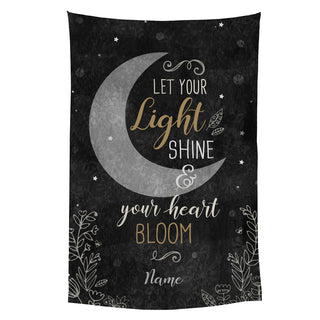 Let Your Light Shine Personalized Wall Tapestry