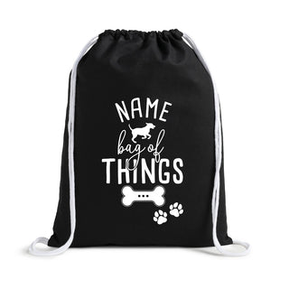 Dog?? Take Along Bag of Things Personalized Drawstring Bag