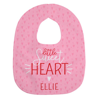 Sweet Heart Valentine Personalized Baby Bib