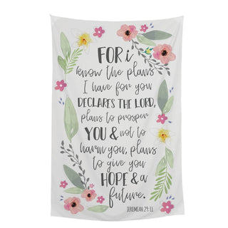 For I Know the Plans I Have For You Wall Tapestry