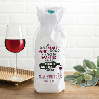 One glass of wine bag 