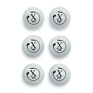 Bent Club Personalized Golf Ball - Set of 6