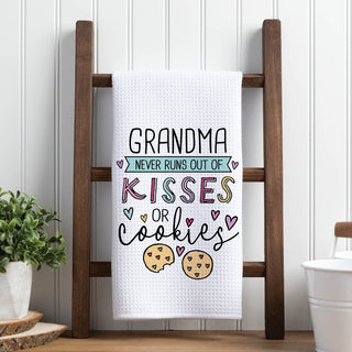 Grandmas cookies waffle tea towel