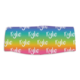 Rainbow headband with name 