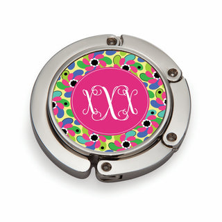 Colorful Paisley Print Personalized Purse Hanger