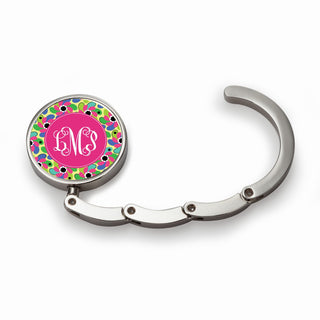 Colorful Paisley Print Personalized Purse Hanger