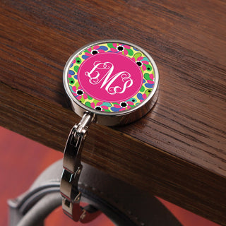 Colorful Paisley Print Personalized Purse Hanger
