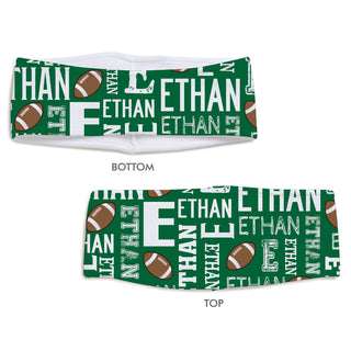 Football Name Pattern Personalized Fleece Headband