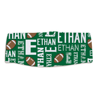 Football Name Pattern Personalized Fleece Headband