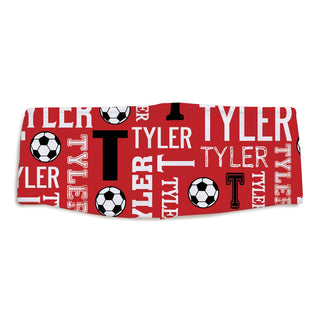 Soccer Name Pattern Personalized Fleece Headband