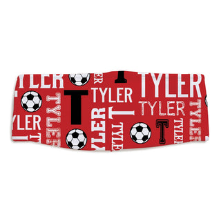 Soccer headband with name and initial